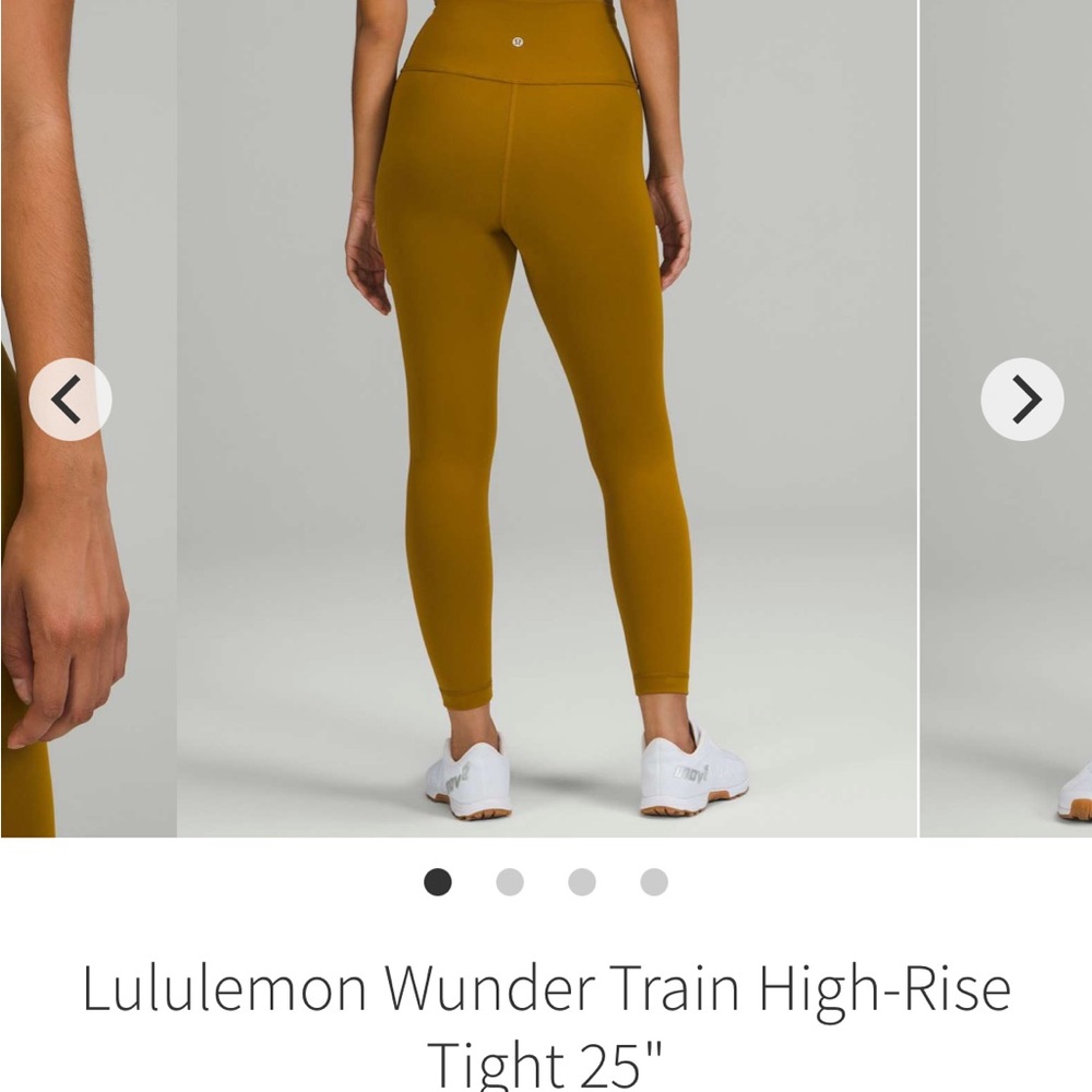 lululemon athletica Wunder Train High-Rise Tight 25" - Mustard/Olive